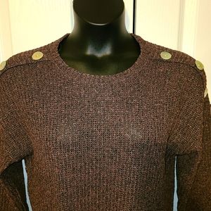 NEW LIST🍁- NWT L.I.F.E Sweater Mauve & Grey Sz L